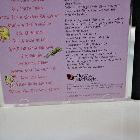 Shakin A Tailfeather Music For Little People Vintage 1997 Rhino Kid Label - Picture 6 of 6